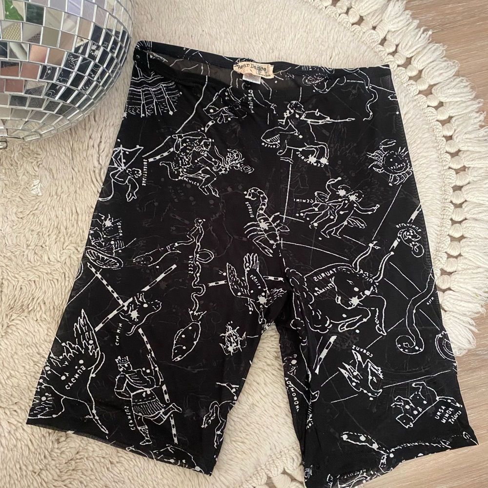 Astrology mesh biker shorts size small